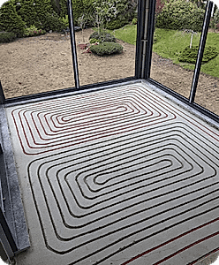 oluklu yerden ısıtma - şapkes çalışması